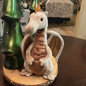 Douglas Dragon Elgar Copper Plush Stuffed Animal‎ Color Beige/Copper 11in